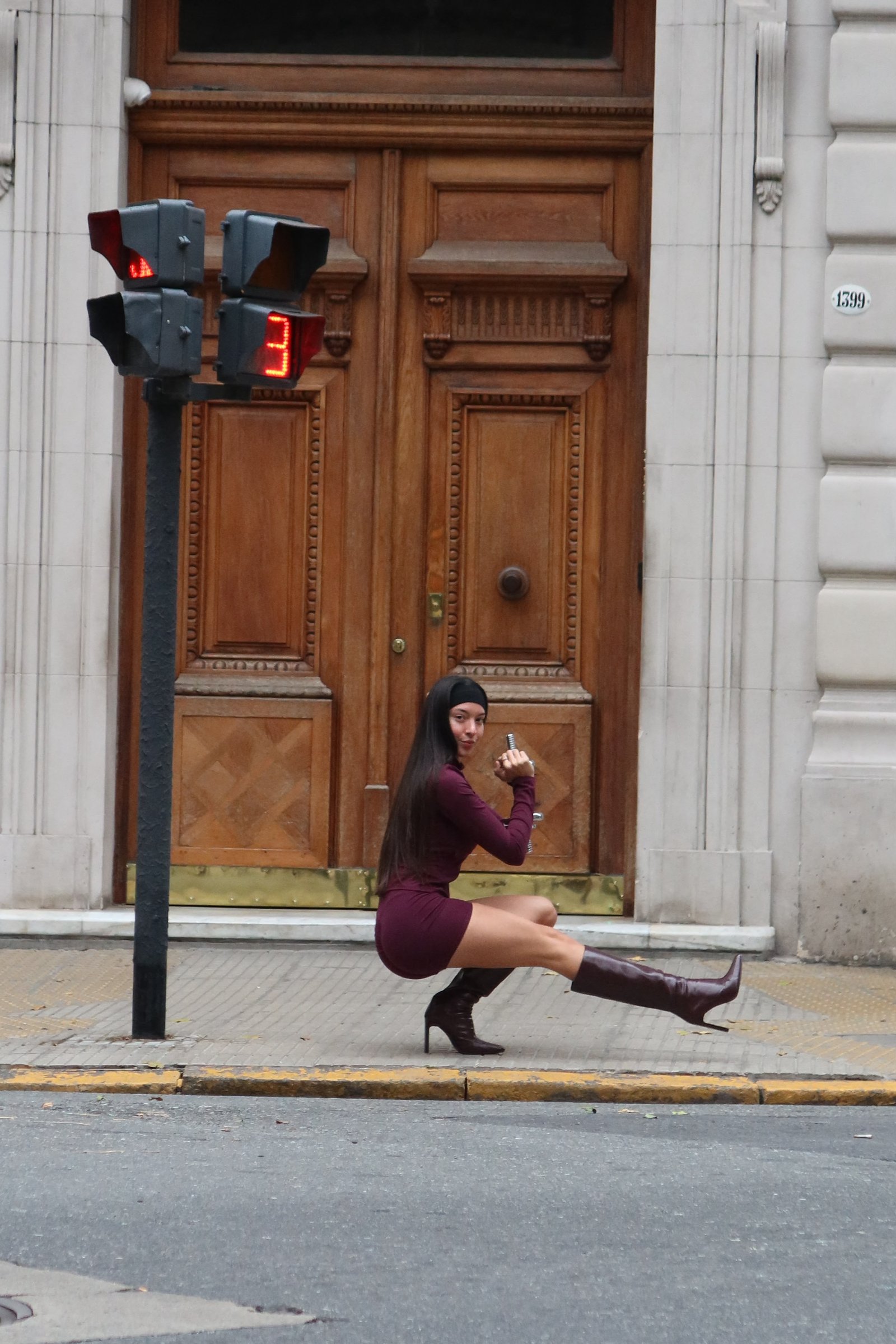 Anto entrenando en la calle