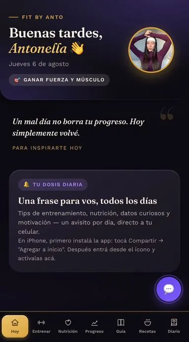 Inicio personalizado