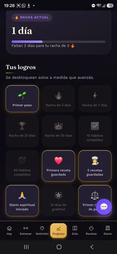 Rachas y logros